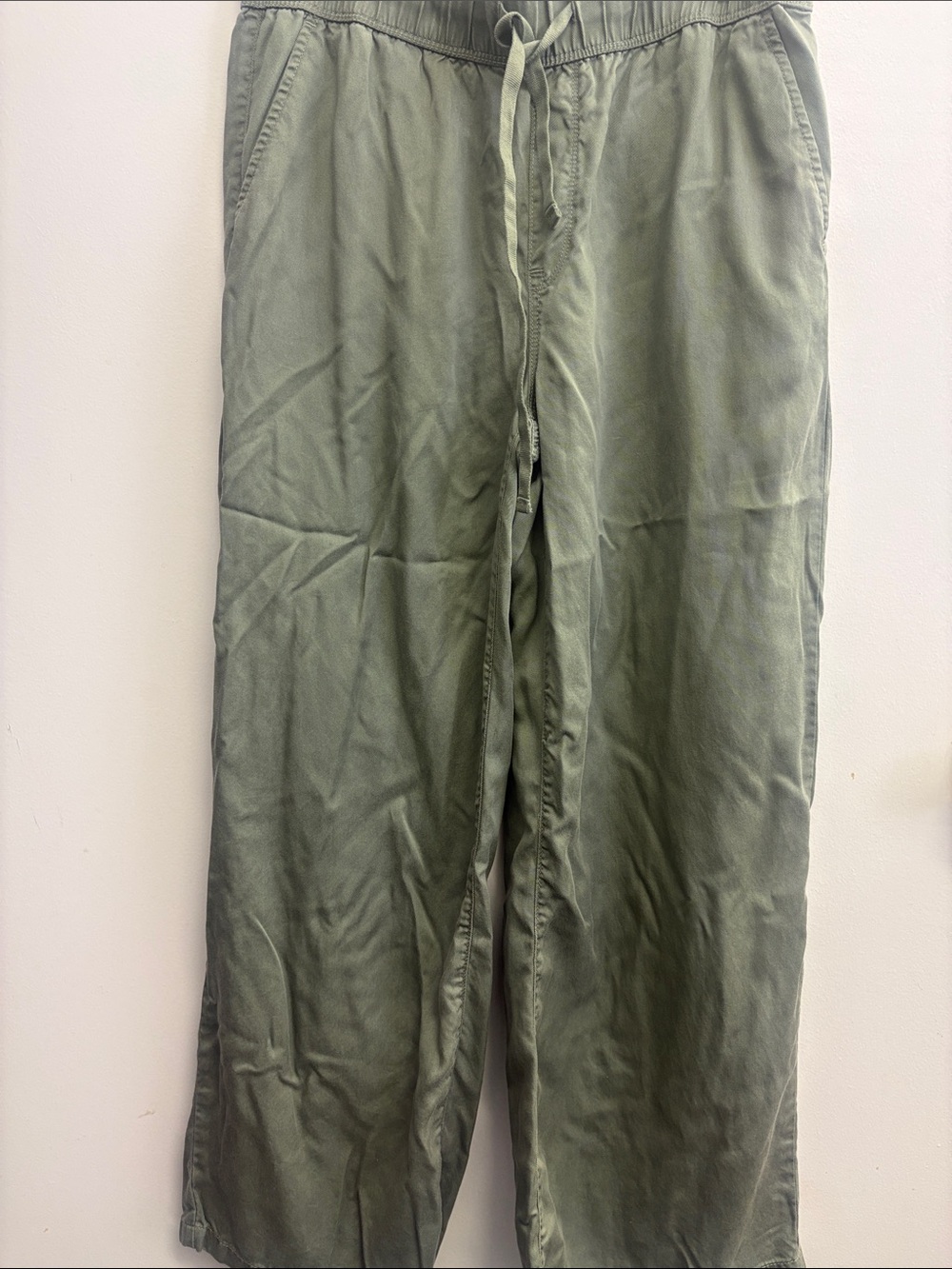 Nine West Olive Drawstring Wide-Leg Pants
